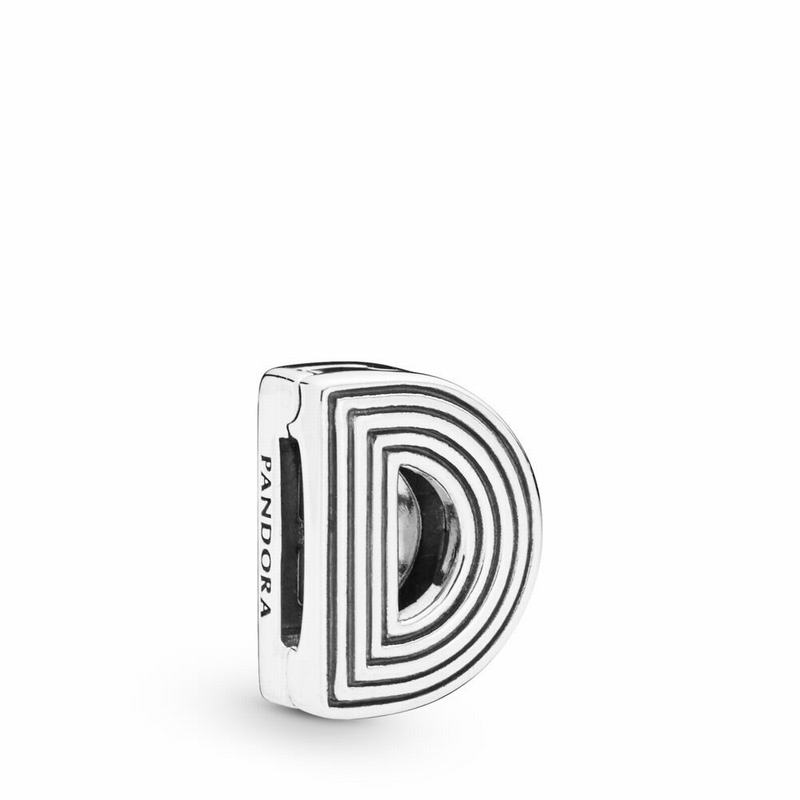Pandora Reflexions™ Letter D Clip Charm Silver Egypt CN4269157